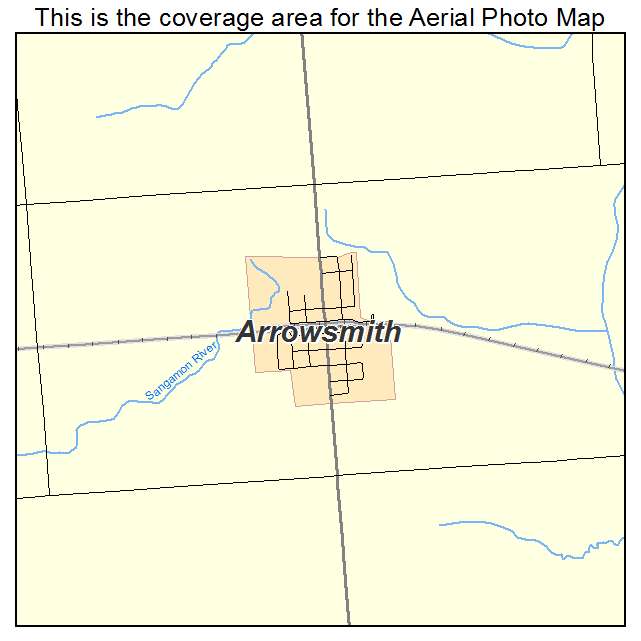 Arrowsmith, IL location map 