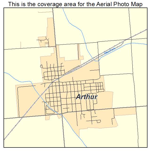 Arthur, IL location map 