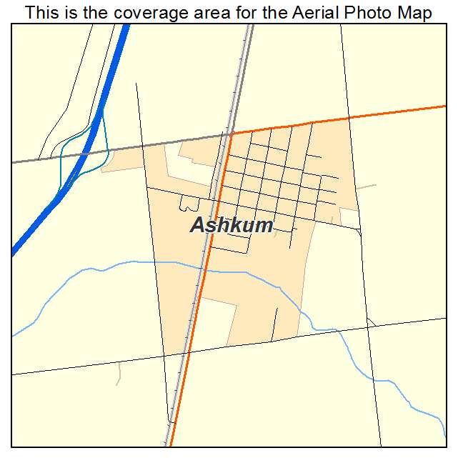 Ashkum, IL location map 