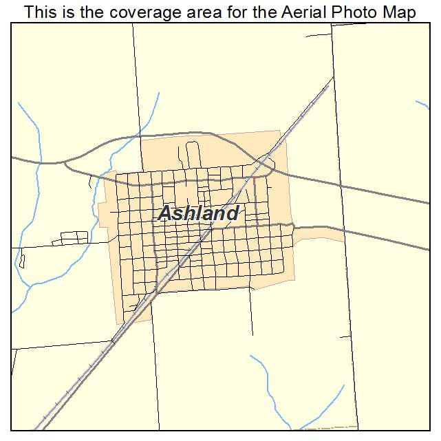 Ashland, IL location map 