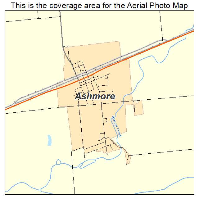 Ashmore, IL location map 
