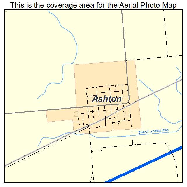 Ashton, IL location map 
