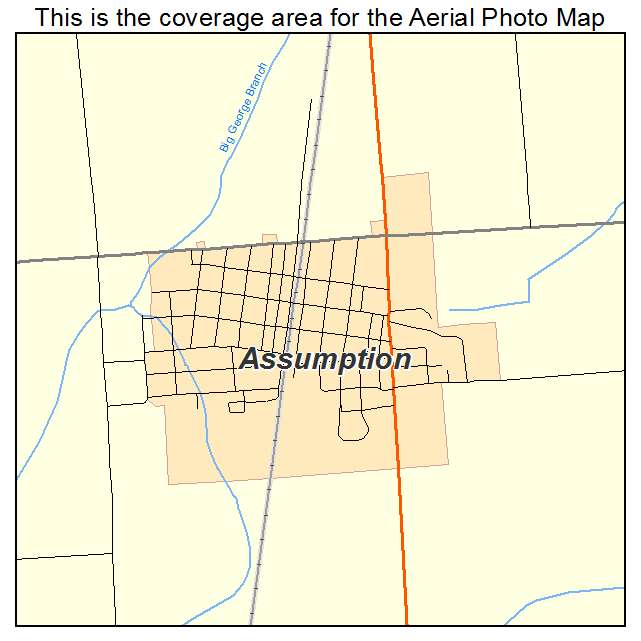 Assumption, IL location map 