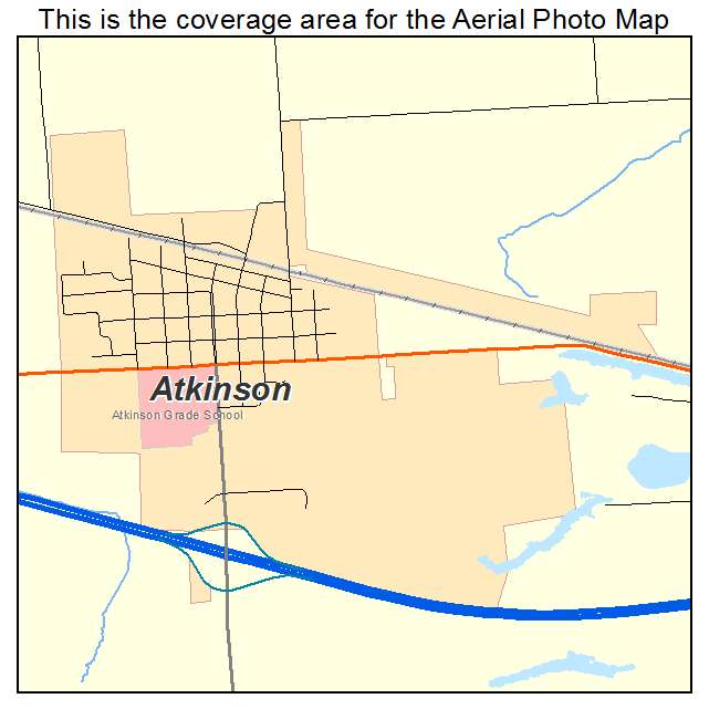 Atkinson, IL location map 