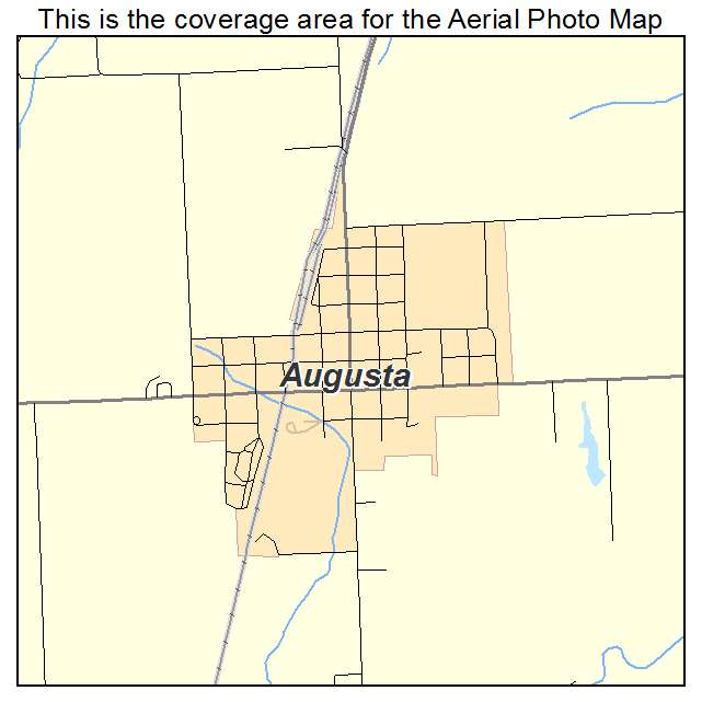 Augusta, IL location map 
