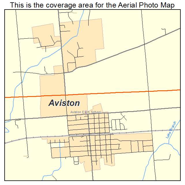 Aviston, IL location map 