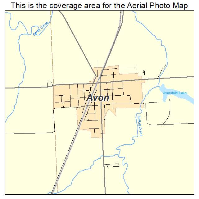 Avon, IL location map 