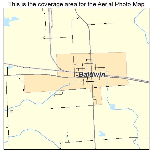Baldwin, IL location map 