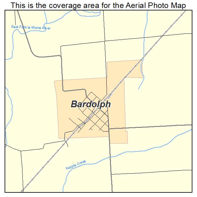 Bardolph, IL location map 