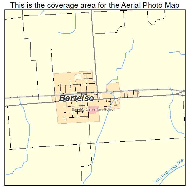 Bartelso, IL location map 