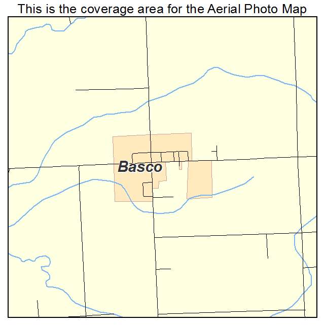 Basco, IL location map 