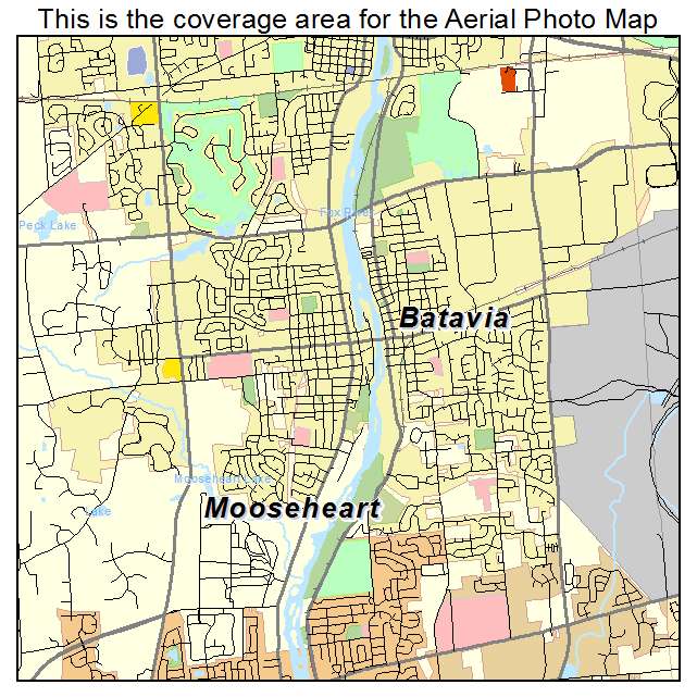 Batavia, IL location map 