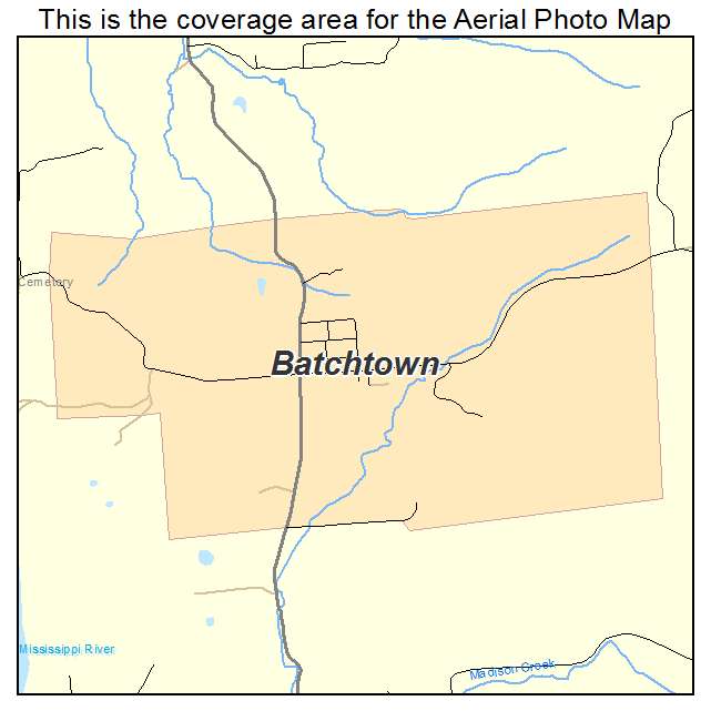 Batchtown, IL location map 