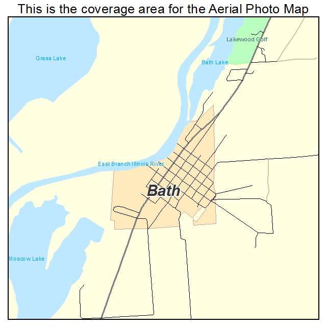 Bath, IL location map 