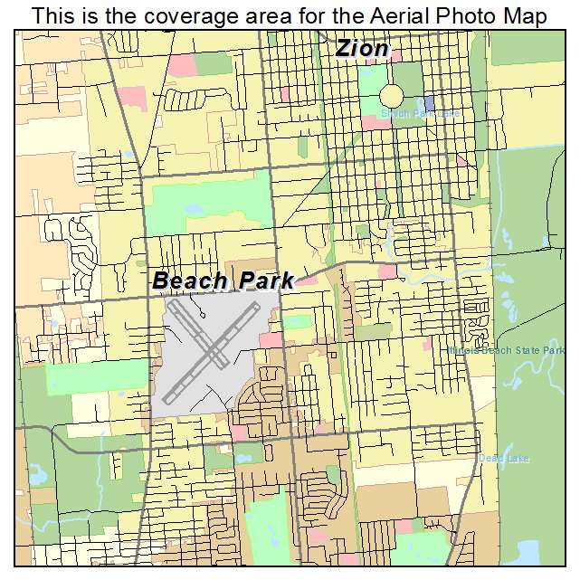 Beach Park, IL location map 