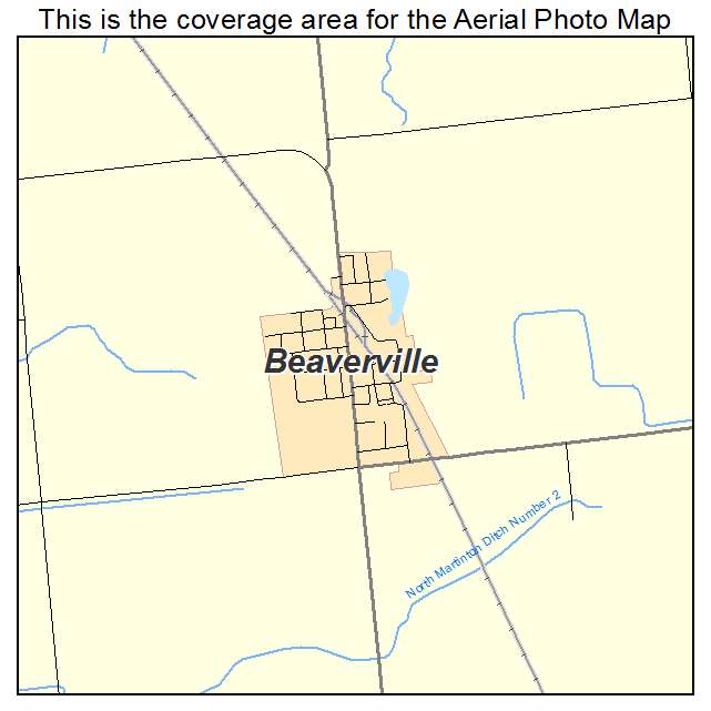 Beaverville, IL location map 