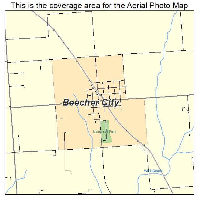 Beecher City, IL location map 
