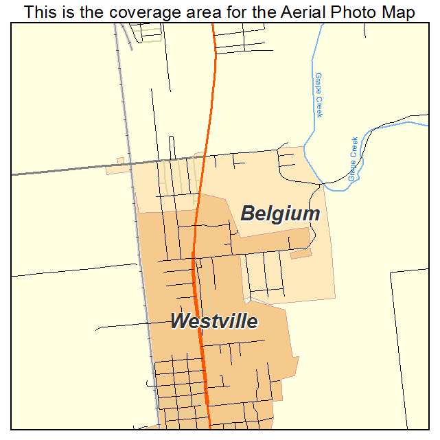Belgium, IL location map 