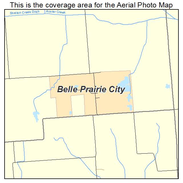 Belle Prairie City, IL location map 