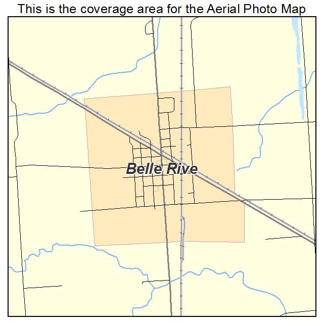 Belle Rive, IL location map 