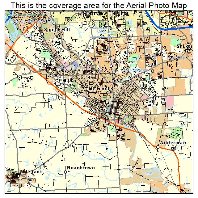 Belleville, IL location map 