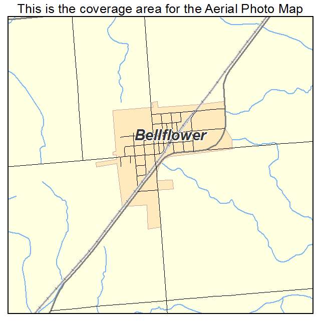 Bellflower, IL location map 