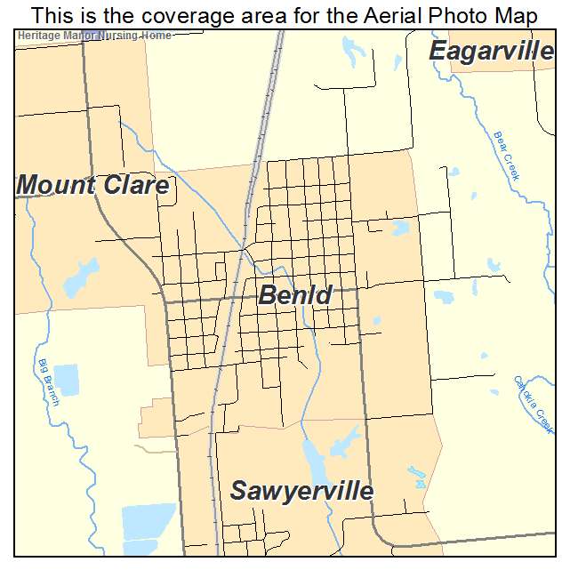Benld, IL location map 