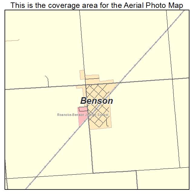 Benson, IL location map 