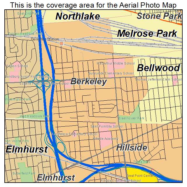 Berkeley, IL location map 