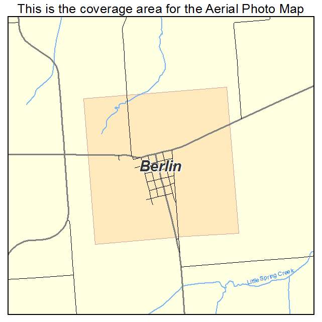 Berlin, IL location map 