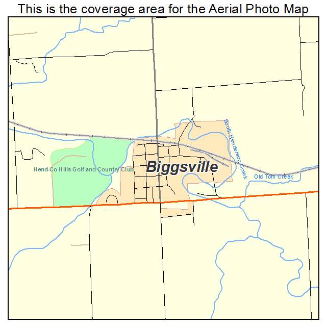 Biggsville, IL location map 