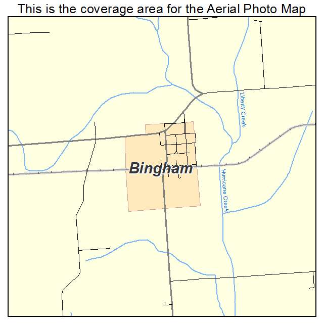 Bingham, IL location map 