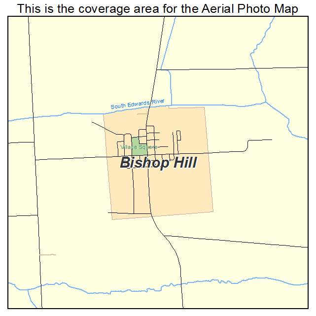 Bishop Hill, IL location map 