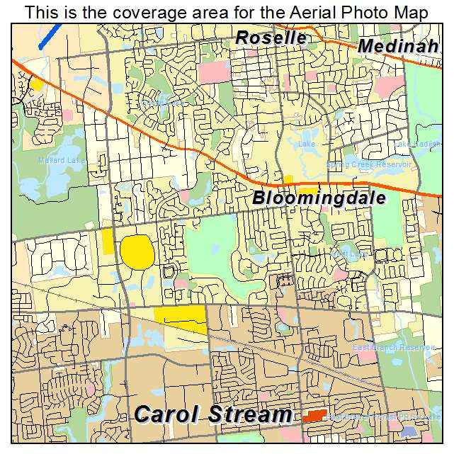 Bloomingdale, IL location map 