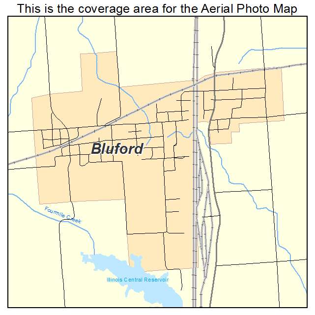 Bluford, IL location map 