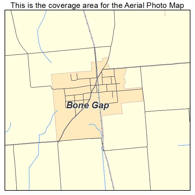 Bone Gap, IL location map 