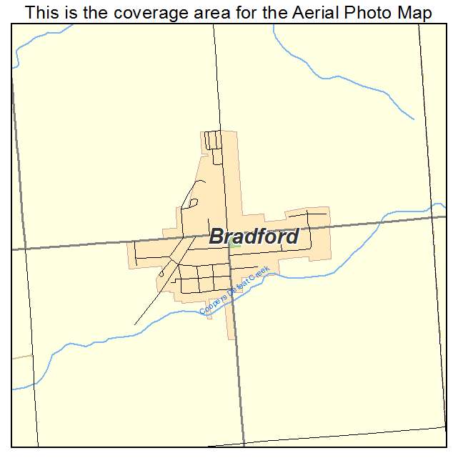 Bradford, IL location map 