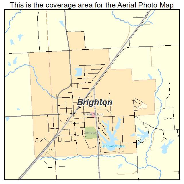 Brighton, IL location map 