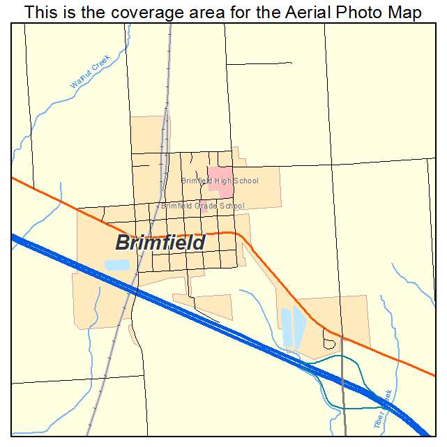 Brimfield, IL location map 