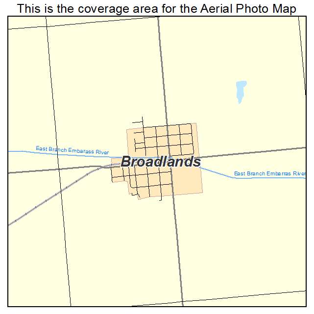 Broadlands, IL location map 