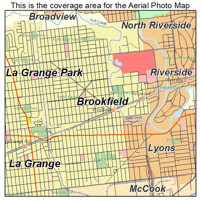 Brookfield, IL location map 