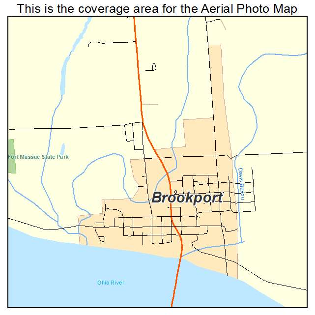 Brookport, IL location map 