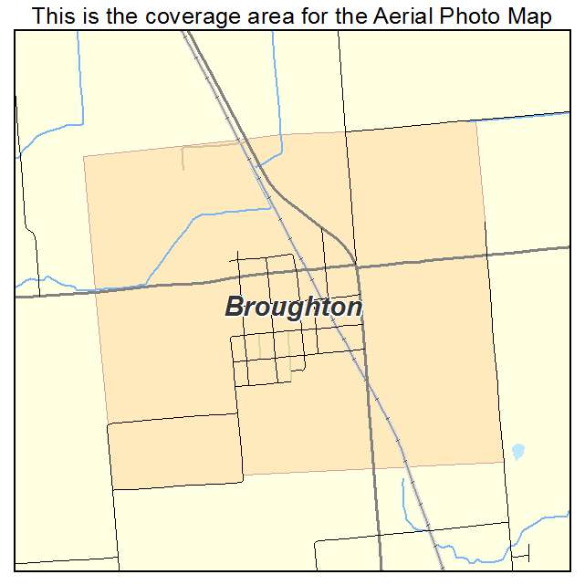 Broughton, IL location map 
