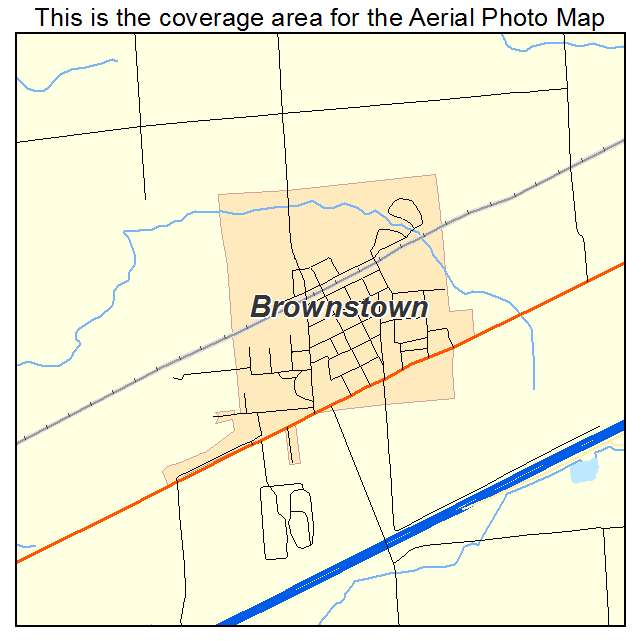 Brownstown, IL location map 