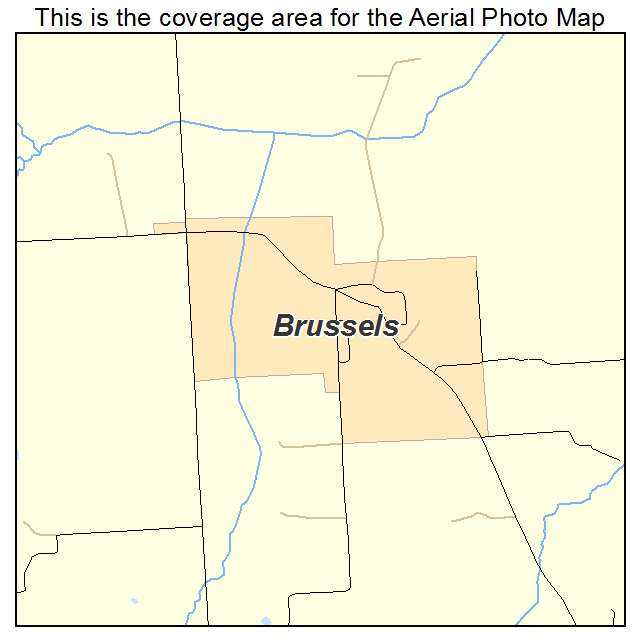 Brussels, IL location map 