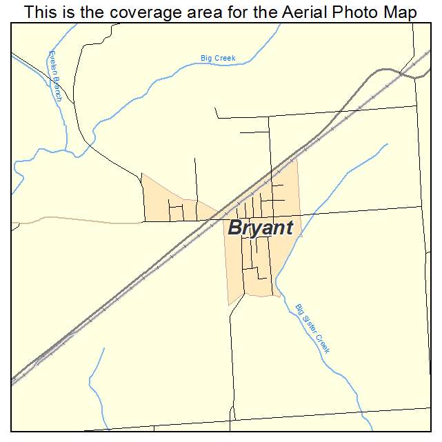 Bryant, IL location map 