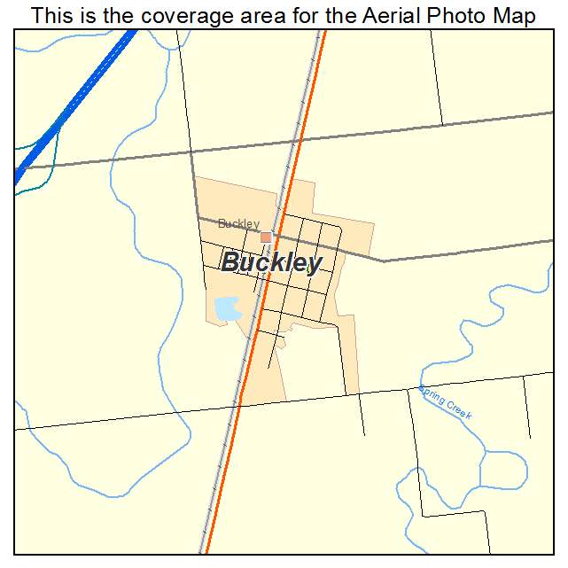 Buckley, IL location map 