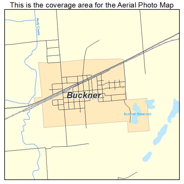 Buckner, IL location map 