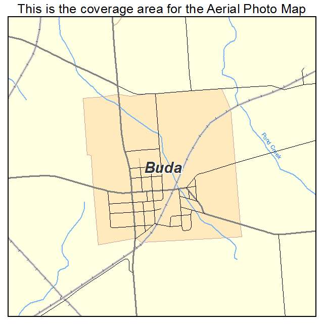 Buda, IL location map 