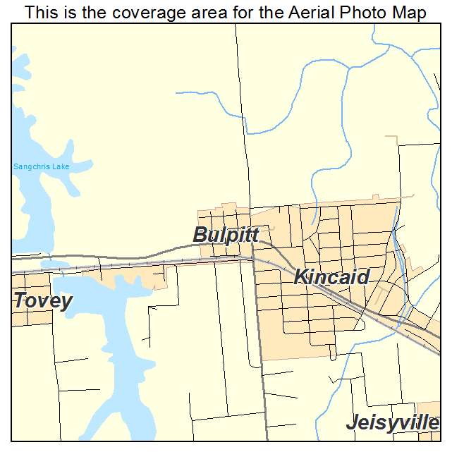 Bulpitt, IL location map 